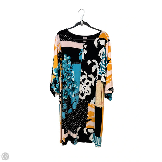 Dress Casual Midi By Chicos In Black, Size: 2x