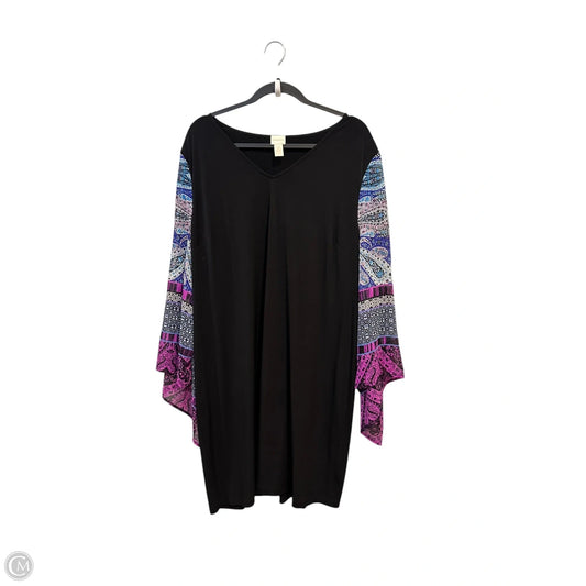 Dress Casual Midi By Chicos In Black, Size: 2x