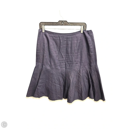 Skirt Midi By Lauren By Ralph Lauren In Navy, Size: 8p