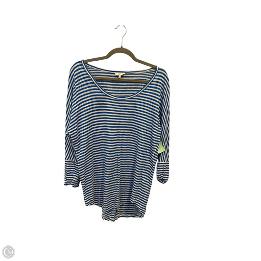 Top 3/4 Sleeve By Clothes Mentor In Blue, Size: M