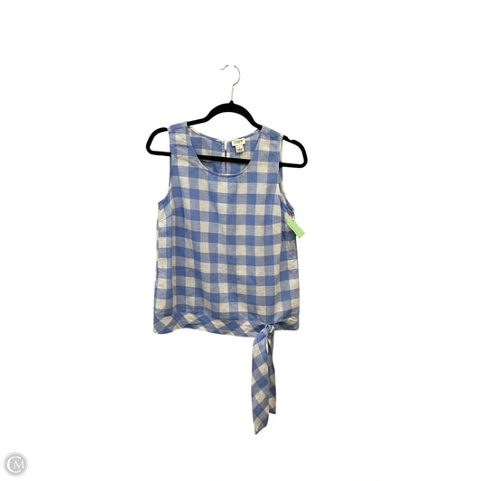 Top Sleeveless By J. Crew In Blue, Size: S