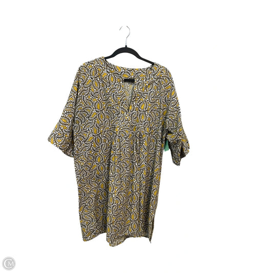 Dress Casual Midi By Clothes Mentor In Yellow, Size: Xl