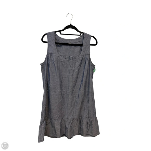 Dress Casual Midi By J. Crew In Blue Denim, Size: L