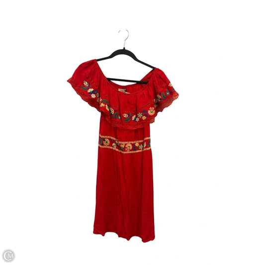 Dress Casual Short By Flying Tomato In Red, Size: M