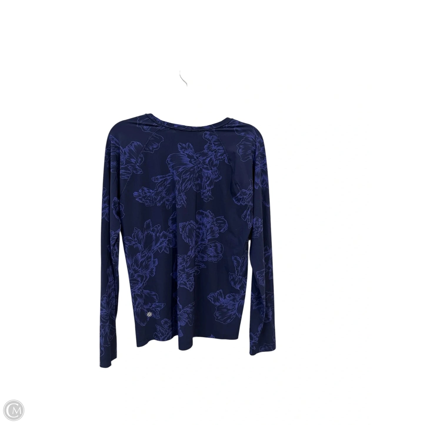 Athletic Top Long Sleeve Collar By Athleta In Blue, Size: S