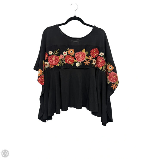 Top 3/4 Sleeve By Savanna Jane In Black, Size: L
