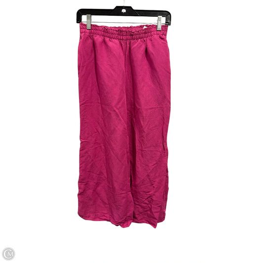 Pants Linen By H&m In Purple, Size: S