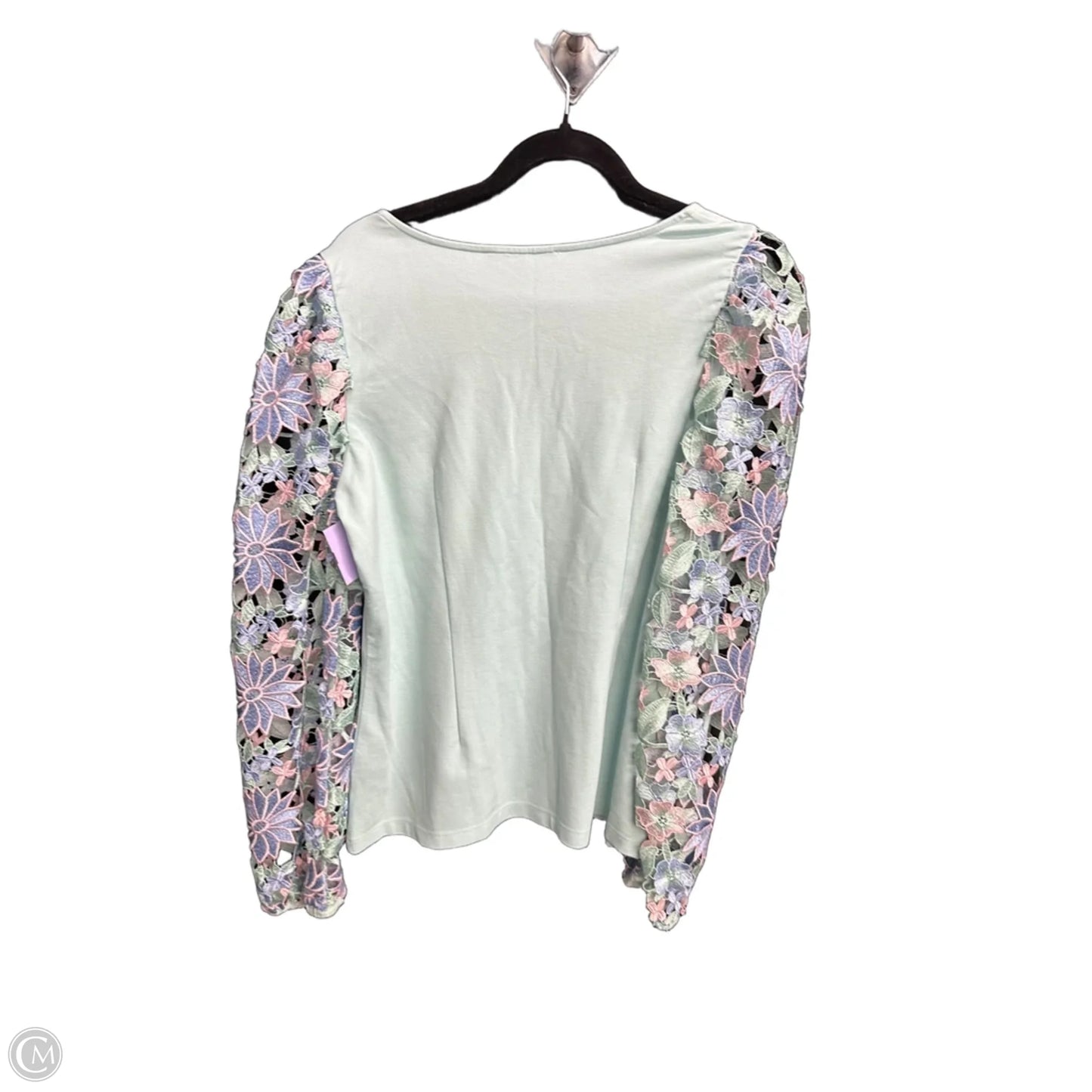 Top Long Sleeve By Boston Proper In Blue, Size: L