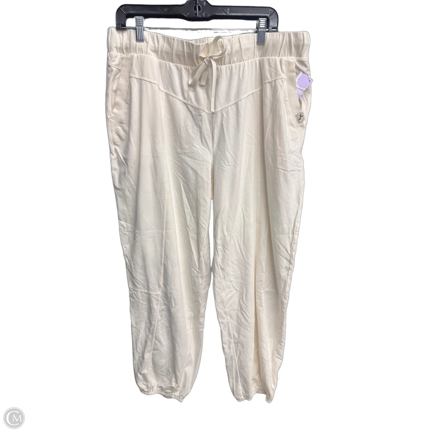 Athletic Pants By Joy Lab In Cream, Size: Xl