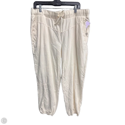 Athletic Pants By Joy Lab In Cream, Size: Xl