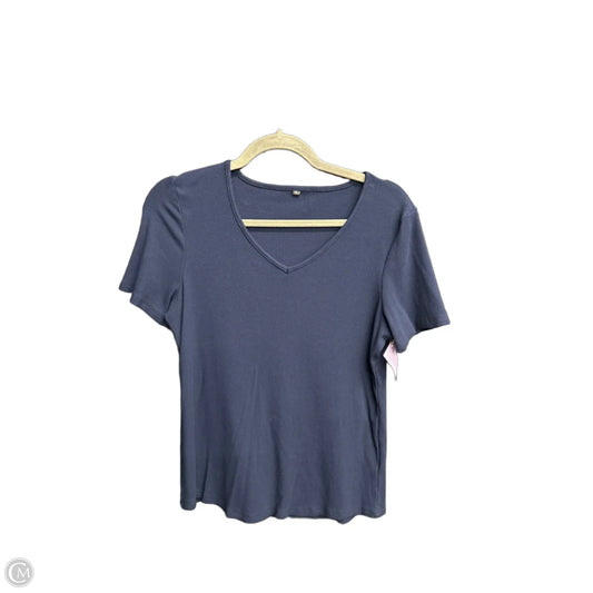 Top Short Sleeve Basic By Clothes Mentor In Navy, Size: Xl