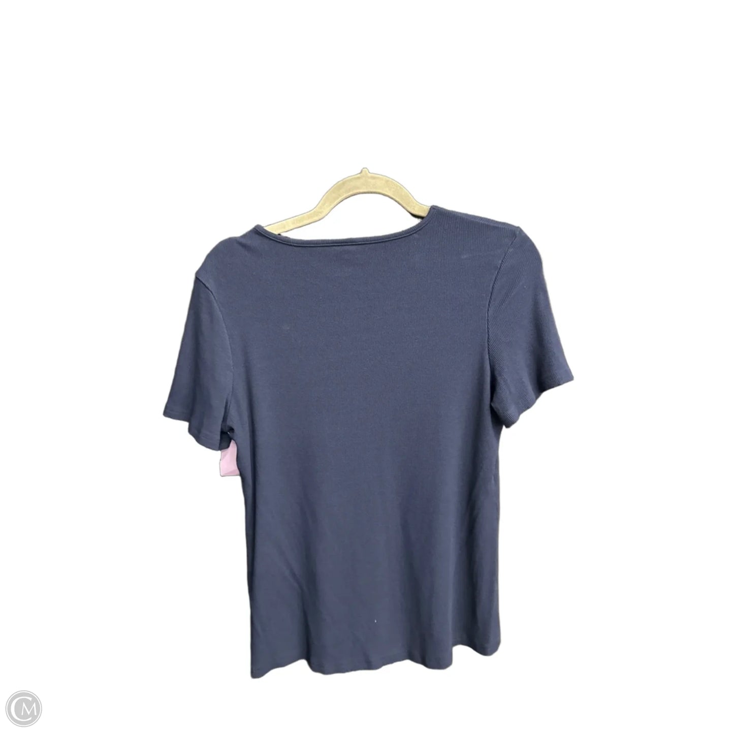Top Short Sleeve Basic By Clothes Mentor In Navy, Size: Xl