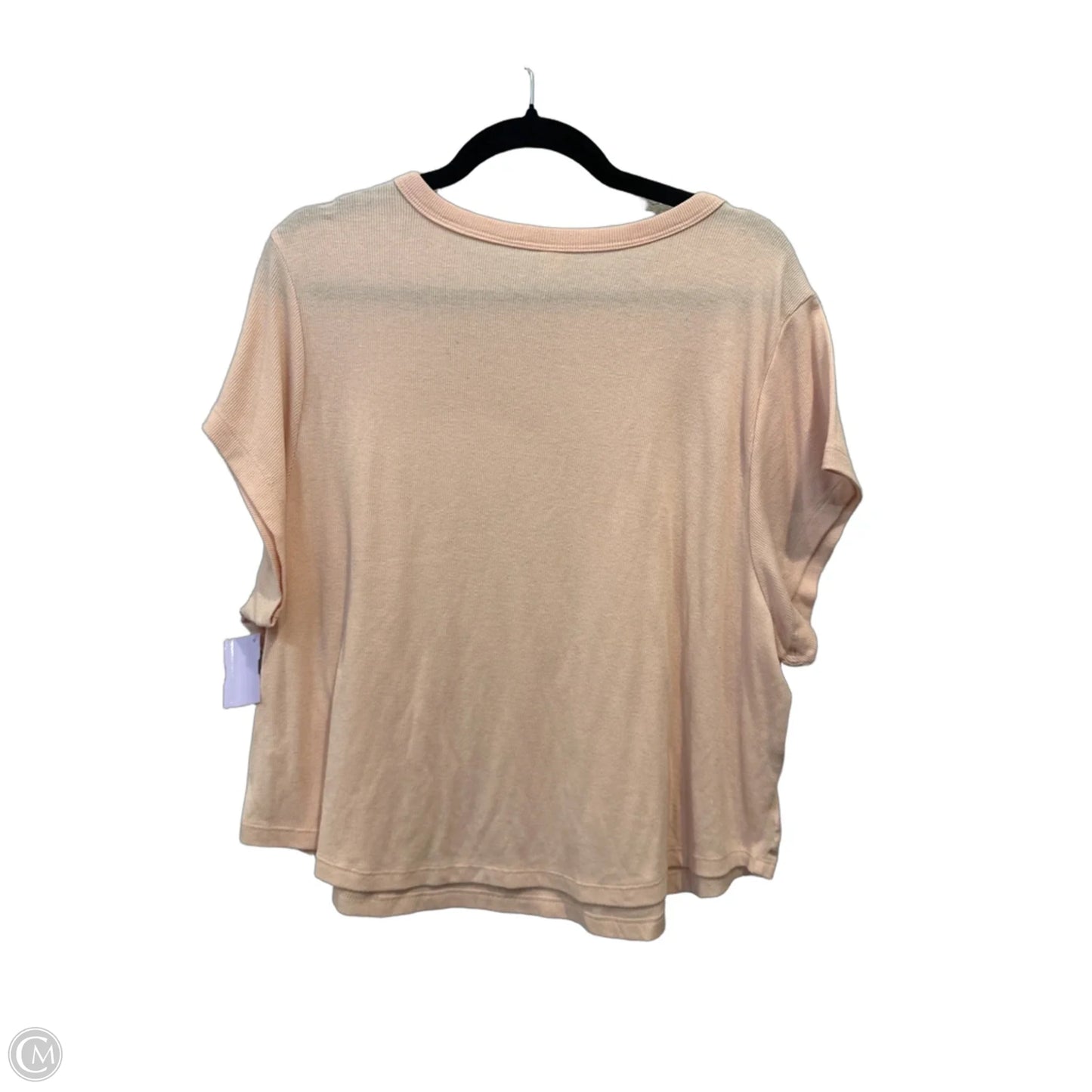 Top Short Sleeve By Old Navy In Peach, Size: 3x