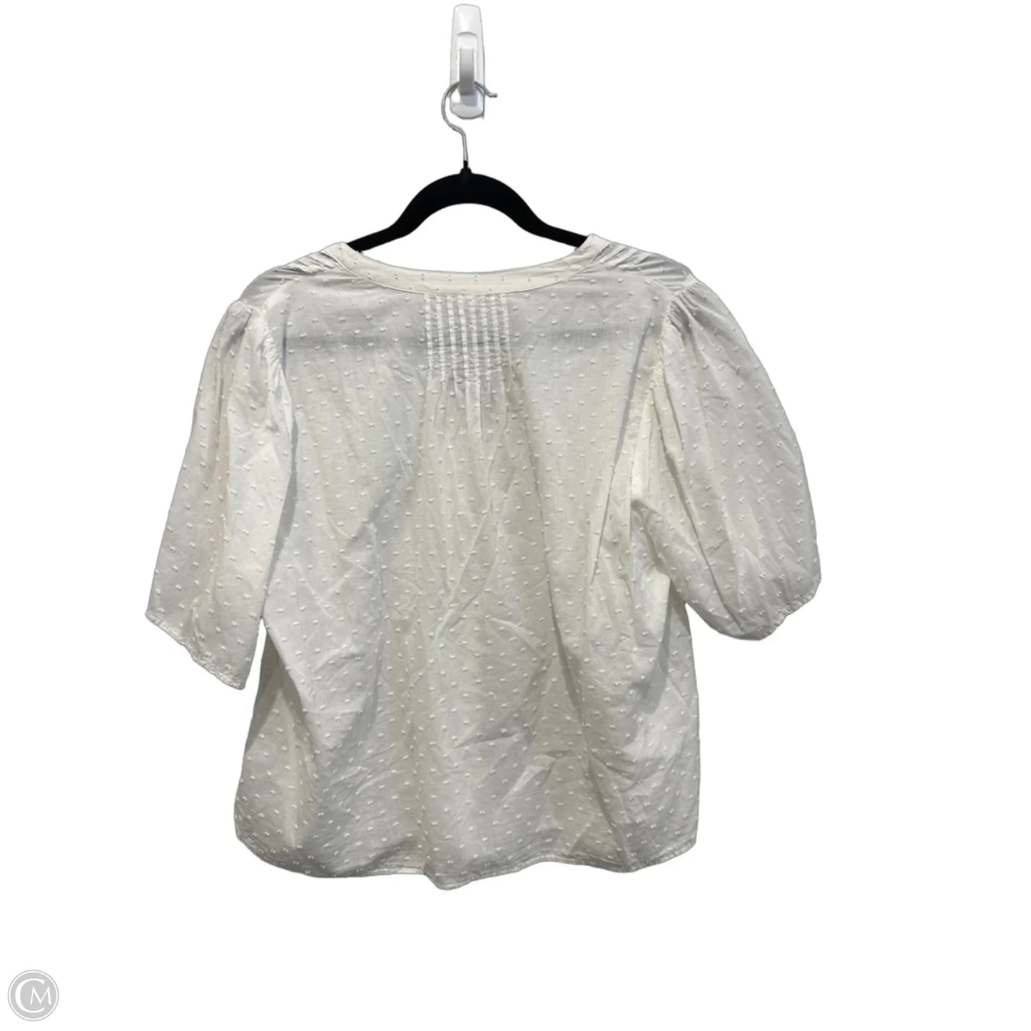 Top Short Sleeve By Old Navy In White, Size: L