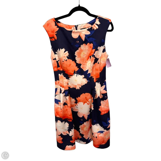 Dress Casual Midi By Vince Camuto In Floral Print, Size: 10