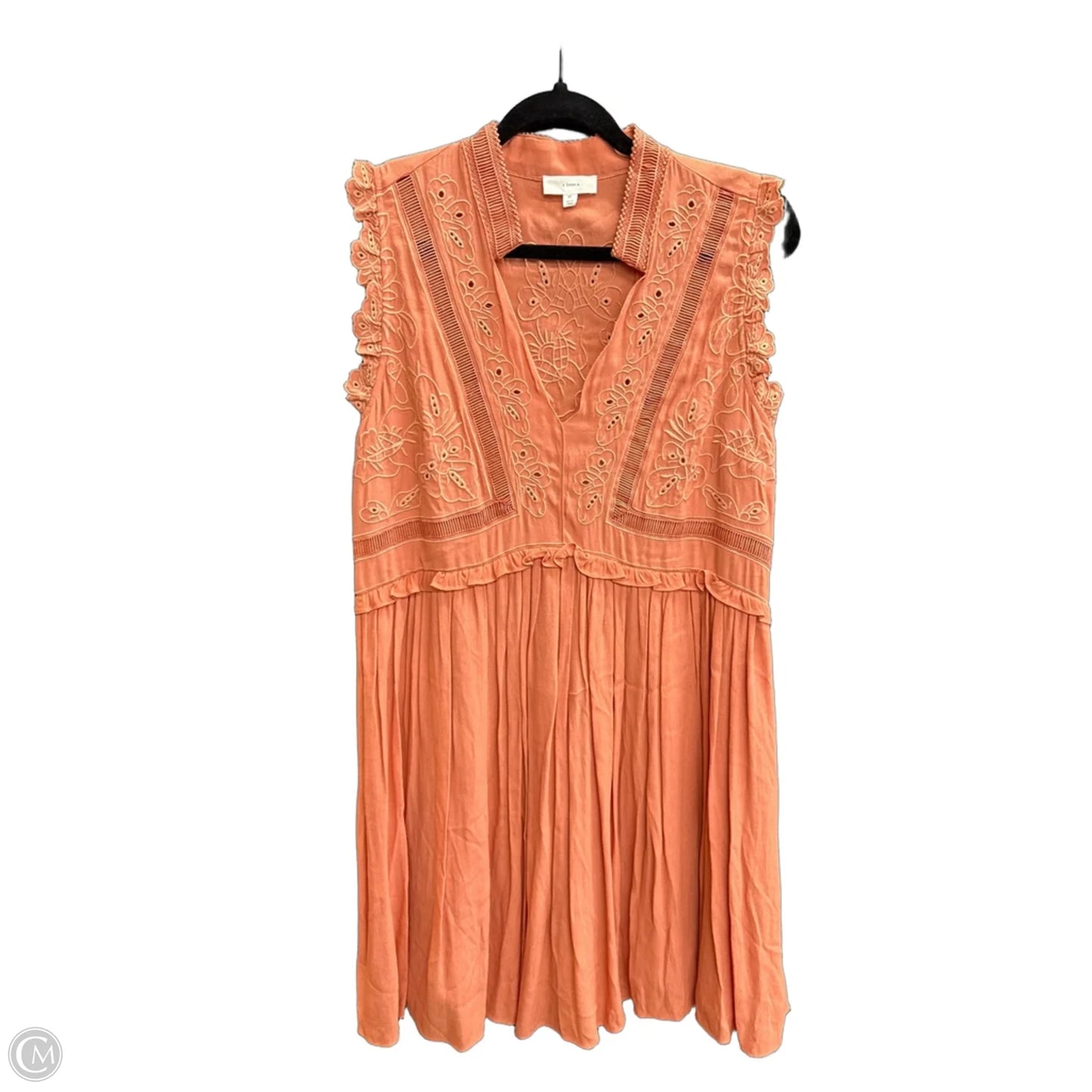 Dress Casual Midi By A Loves A In Orange, Size: M