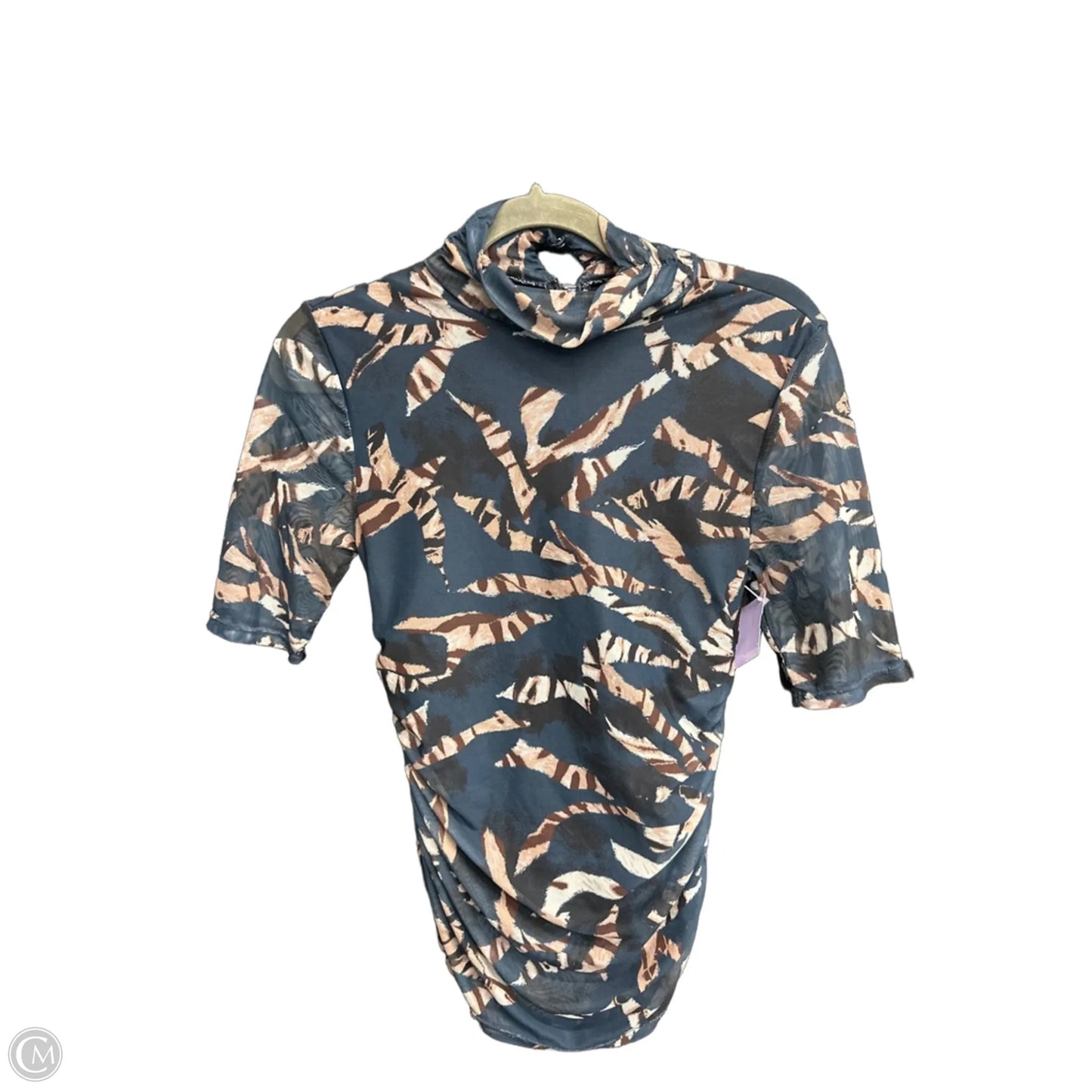 Top Short Sleeve By Cable And Gauge In Navy, Size: S