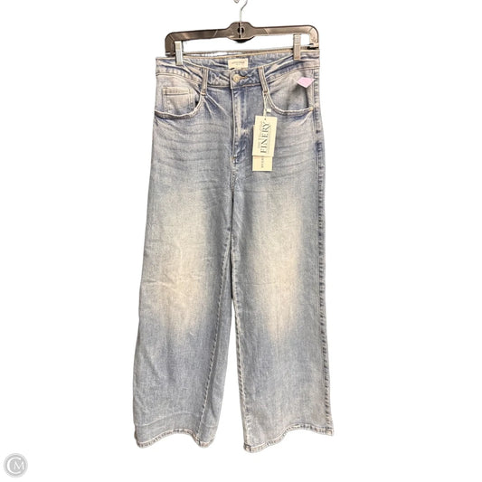 Jeans Wide Leg By Anniewear In Blue Denim, Size: L