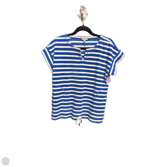 Top Sleeveless By Talbots In Striped Pattern, Size: Mp