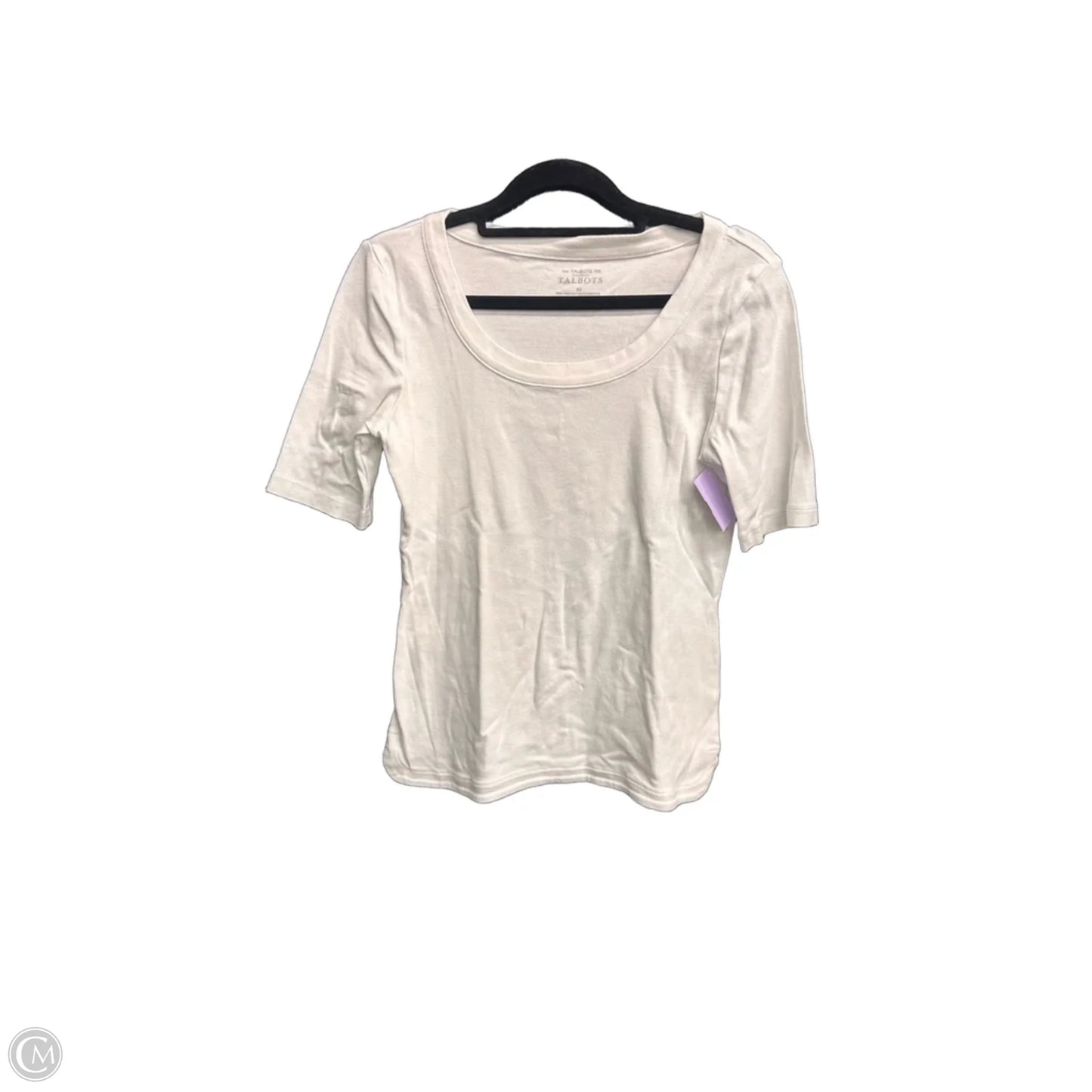 Top Short Sleeve By Talbots In White, Size: Xs