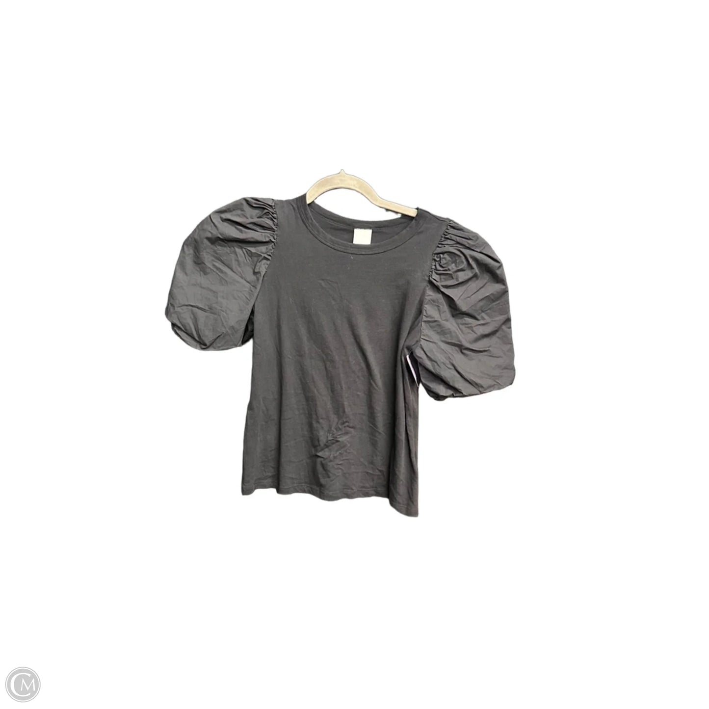 Top Short Sleeve By H&m In Black, Size: S