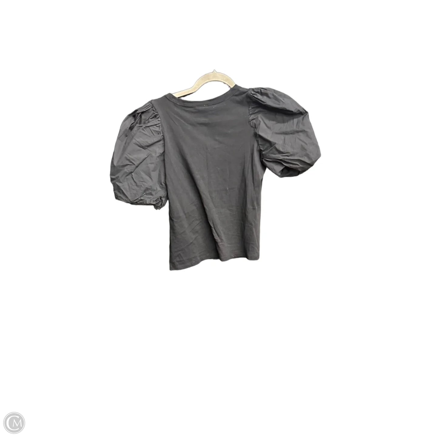 Top Short Sleeve By H&m In Black, Size: S
