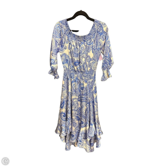 Dress Casual Maxi By Tahari By Arthur Levine In Blue, Size: S
