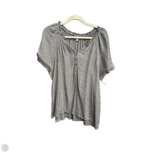 Top Sleeveless By Wonderly In Grey, Size: Xl