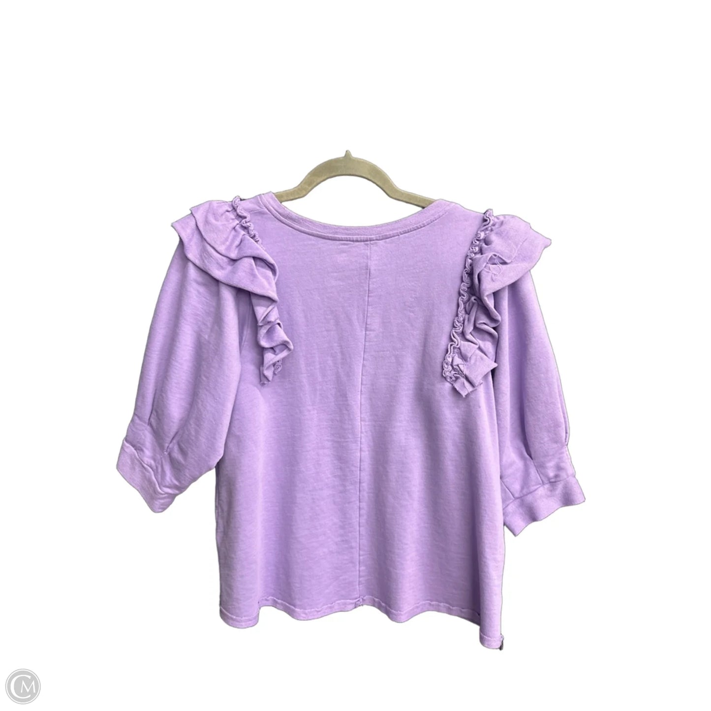 Top Short Sleeve By Umgee In Purple, Size: S