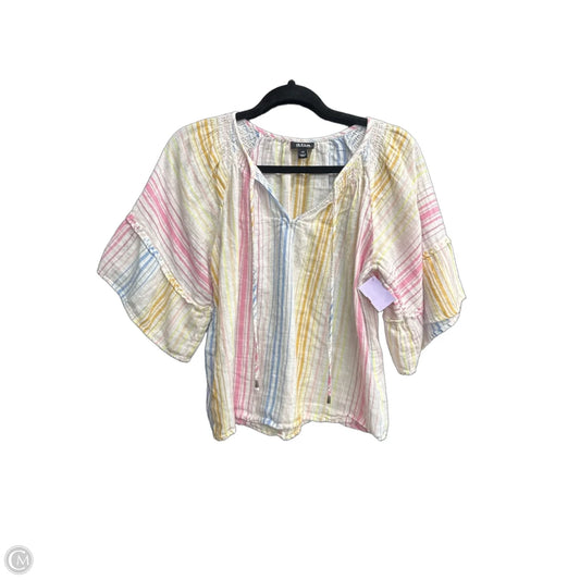 Top Short Sleeve By Ana In Striped Pattern, Size: Xs