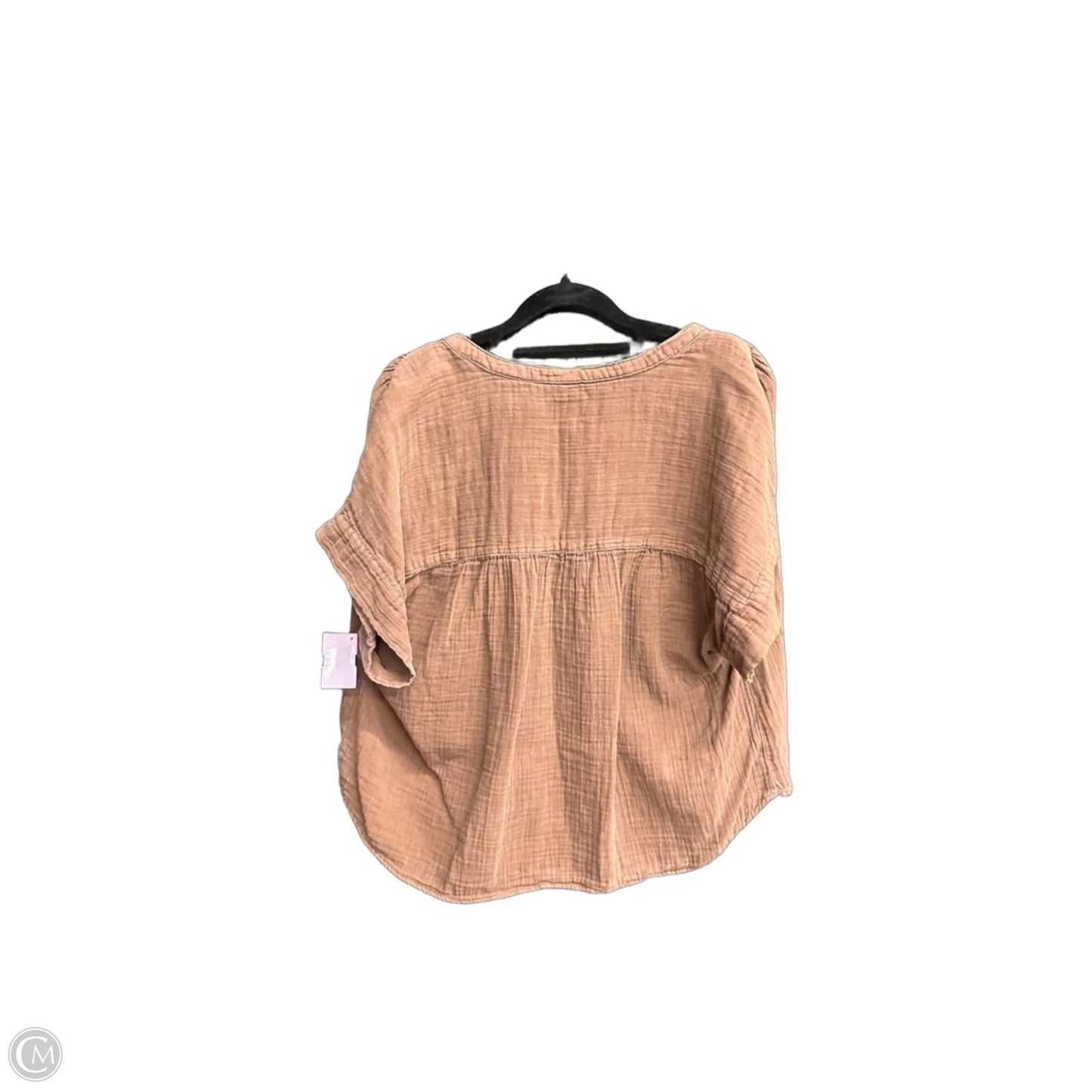 Top 2pc Short Sleeve By Gap In Brown, Size: S