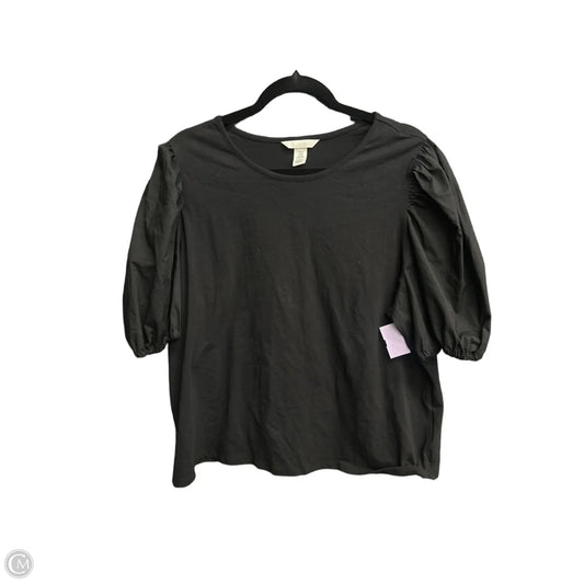 Top Short Sleeve By H&m In Black, Size: 2x