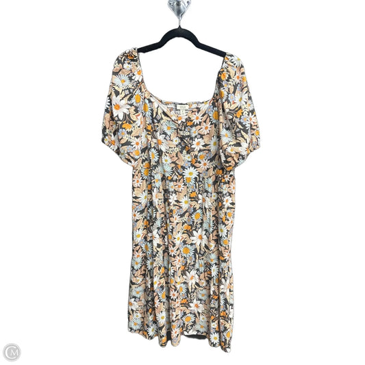 Dress Casual Midi By Ana In Floral Print, Size: Xl