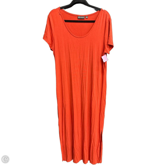 Dress Casual Maxi By Versona In Orange, Size: L