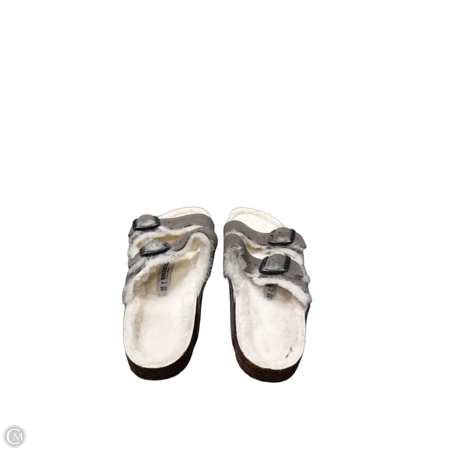 Sandals Flats By Birkenstock In Grey, Size: 9