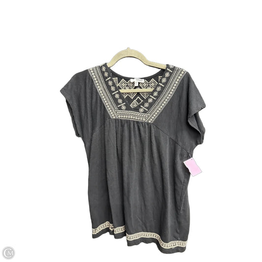 Top Sleeveless By Sonoma In Black, Size: L