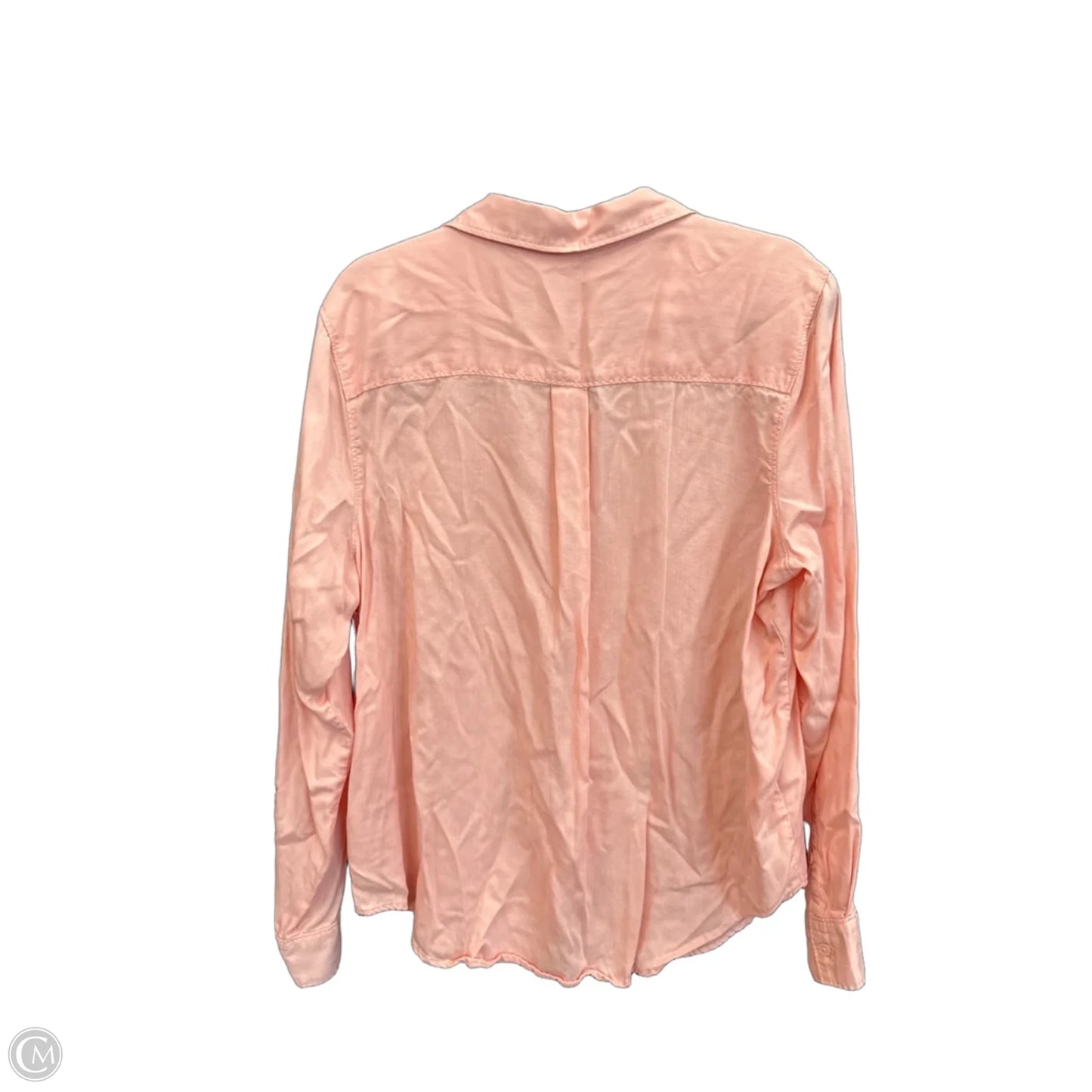 Top Long Sleeve By Liz Claiborne In Peach, Size: Xl
