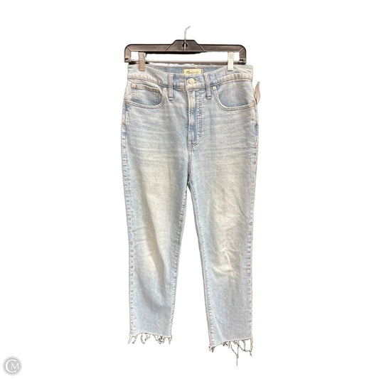 Jeans Straight By Madewell In Blue Denim, Size: 4