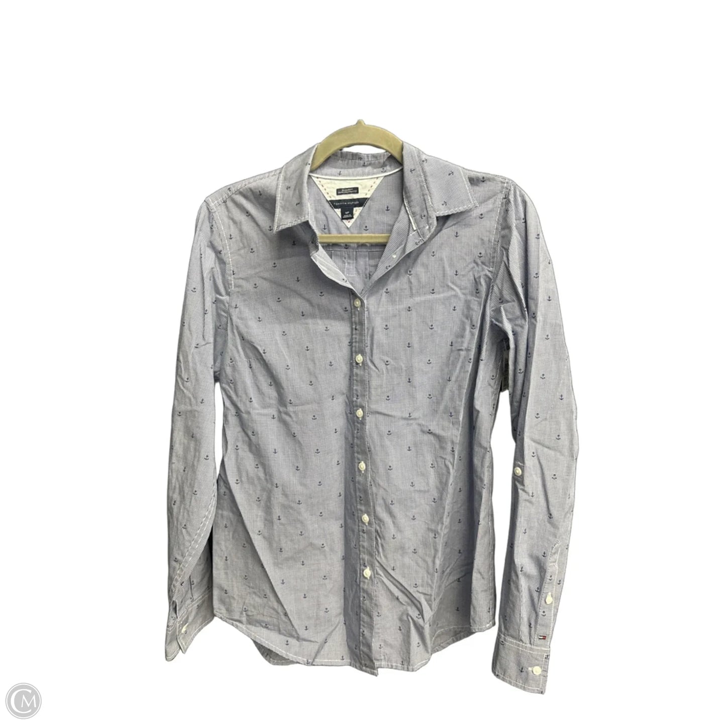 Top Long Sleeve By Tommy Hilfiger In Blue, Size: S