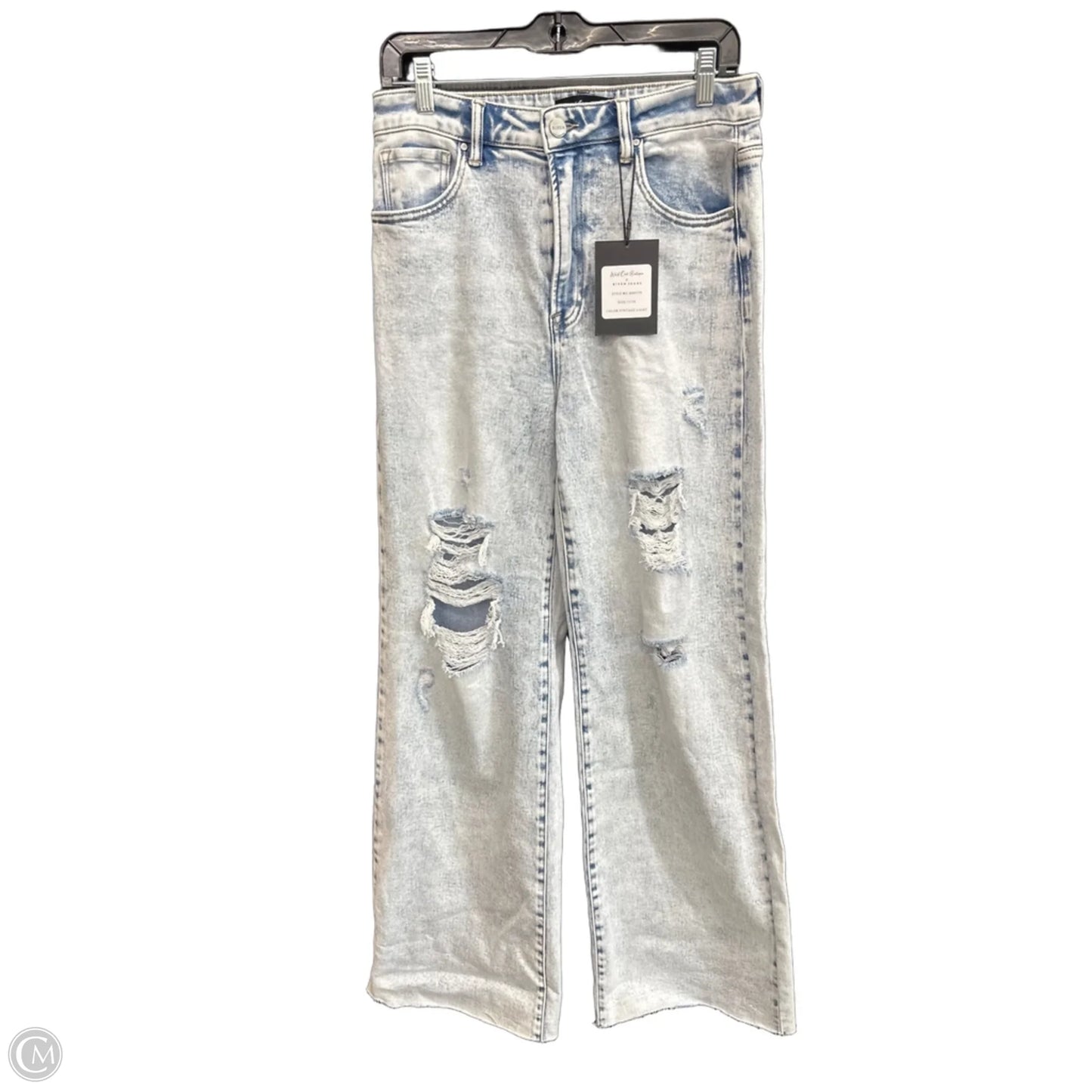 Jeans Wide Leg By Risen In Blue Denim, Size: 10