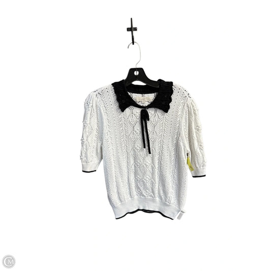 Top Short Sleeve By Loft In White, Size: M