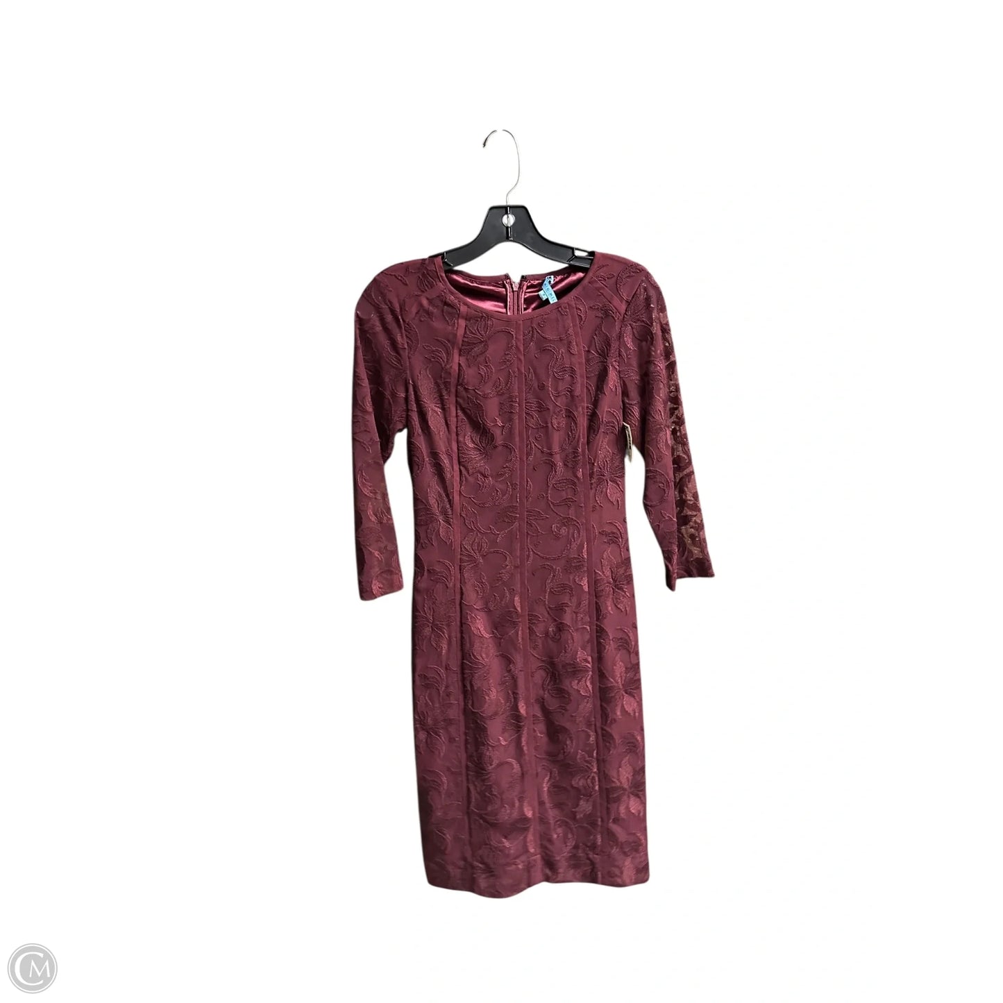 Dress Work By Antonio Melani In Maroon, Size: Xs