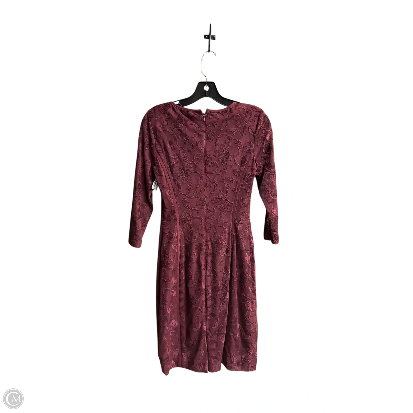 Dress Work By Antonio Melani In Maroon, Size: Xs