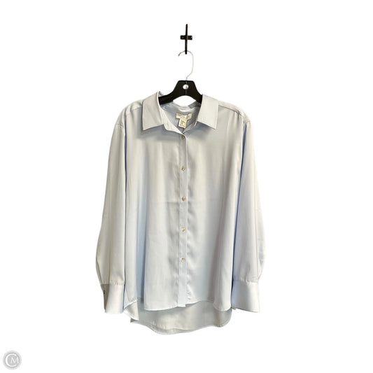 Top Long Sleeve By Rachel Zoe In Blue, Size: Xl