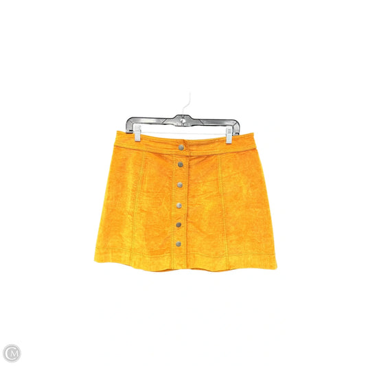 Skirt Mini & Short By Madewell In Yellow, Size: 12