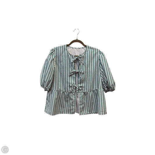 Top Short Sleeve By Clothes Mentor In Striped Pattern, Size: M