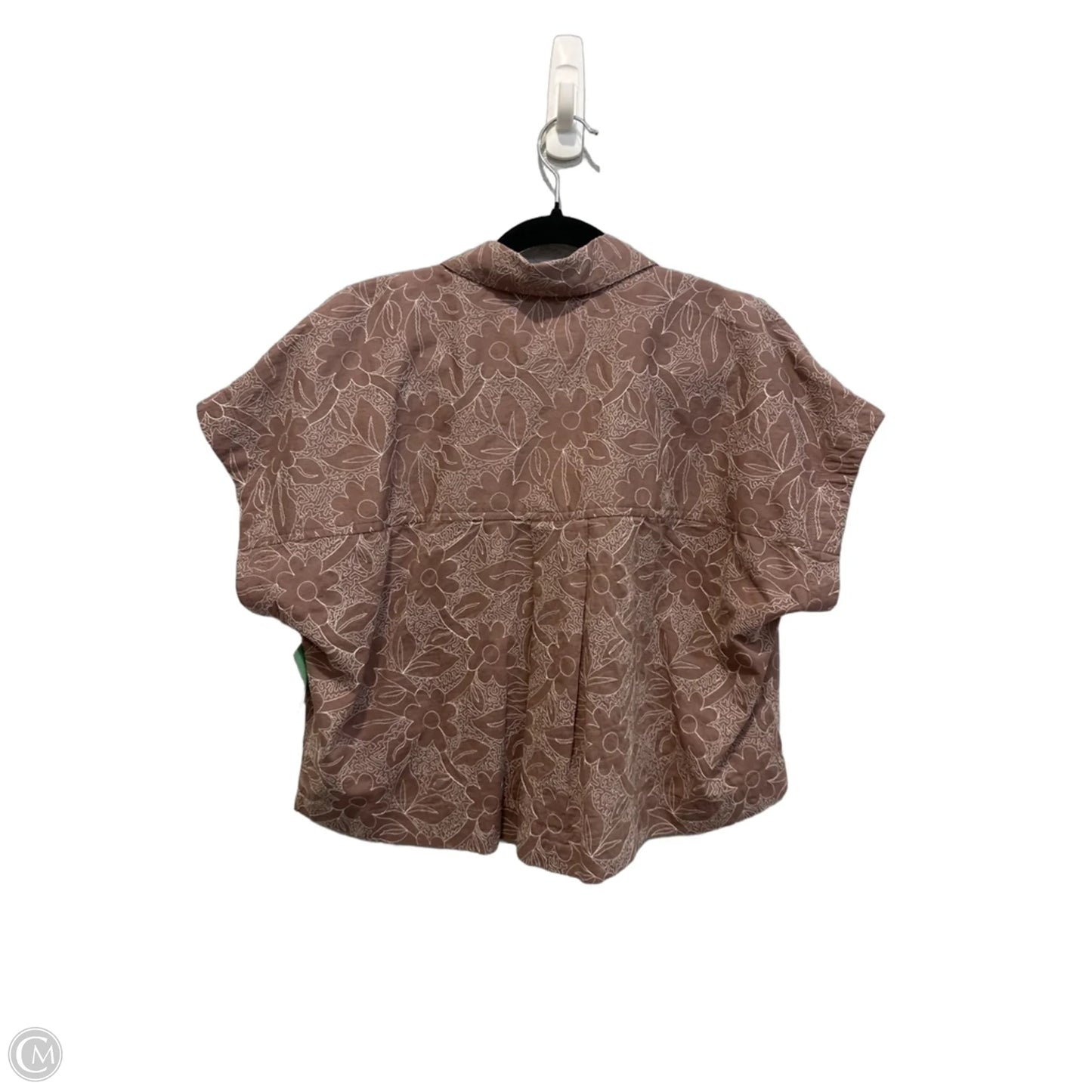 Top Short Sleeve By Madewell In Floral Print, Size: S
