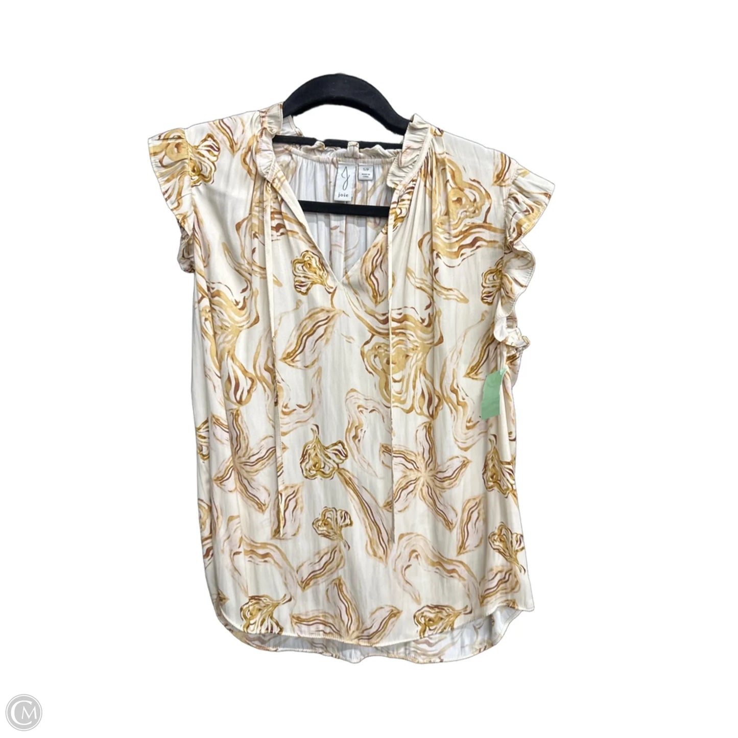 Blouse Sleeveless By Joie In Floral Print, Size: S