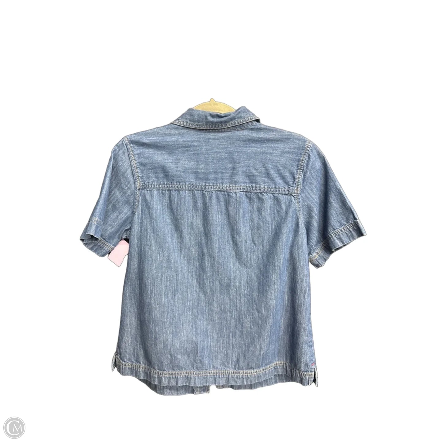 Top Short Sleeve By Clothes Mentor In Blue Denim, Size: S