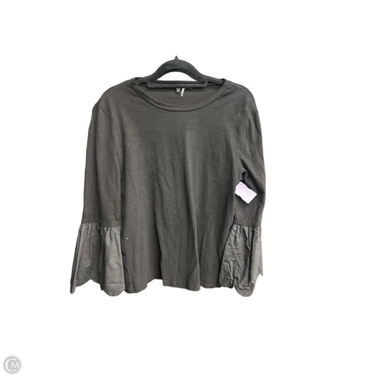 Top 3/4 Sleeve By English Factory In Black, Size: M